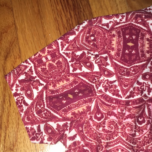 Flowy red patterned dress - Picture 6 of 6